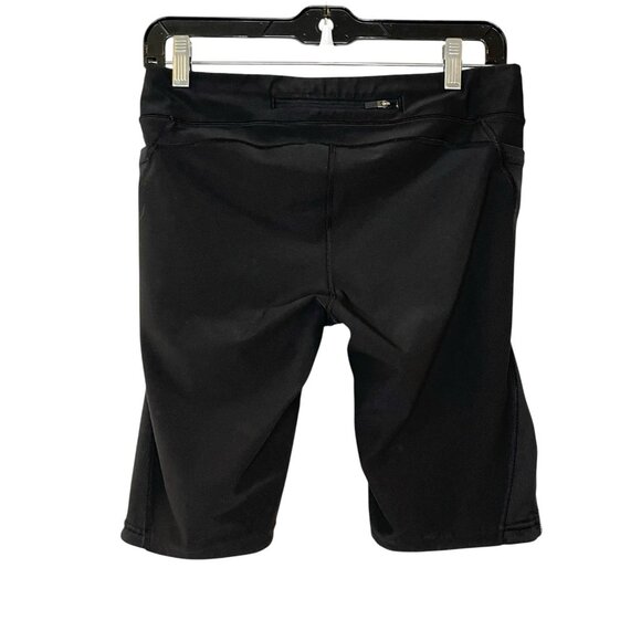 Lucy Size M Black Bike Shorts Pockets Tights Exercise Running 10” Inseam - Picture 2 of 5